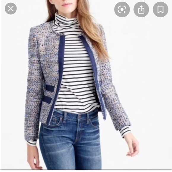 🎉Host Pick🎉 J Crew Metallic Tweed Jacket - Picture 2 of 10